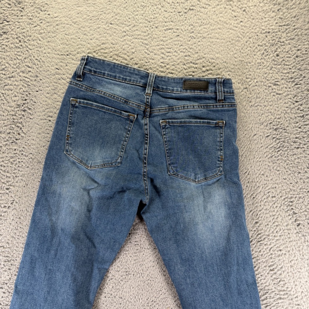 Kenneth Cole Jeans Men's 32x32 Blue Cotton Denim Straight Faded Stretch Workwear - Picture 6 of 13